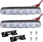 OnrySxn 2Pcs 12V LED Car Daytime Running Light, DRL Daylight Fog Lamps Waterproof Driving Head Lights Super Slim Offroad Driving Lights White Spot Beam Single Row LED Bar for Car Truck ATV UTV SUV