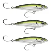 3x Rapala 9cm Saltwater X Rap SubWalk Walk the Dog Bait Fish Lures - Pilchard
