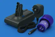 Dyson V10 Replacement Battery, Charger & HEPA Filter - Fits SV12/SV27/Animal/Absolute/Motorhead - Long Runtime + Fast Charging