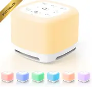 40 Sounds White Noise Machine, 3-in-1 Sleep Machine, Night Light & Timer