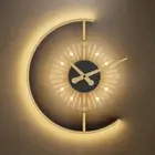 LED Clock Wall Lamps For Bedside Corridor Aisle Hotel Living Room Porch Lights