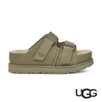 【UGG】女鞋/拖鞋/厚底涼鞋/真皮拖鞋/GOLDENSTAR HI SLIDE(三葉草綠-UG1155458SDC)