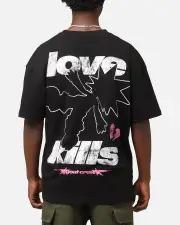 [GOAT CREW] Goat Crew Love Kills T-shirt Black - Size 2XL 2XL Black