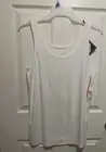 AVA & VIV LADIES PLUS WHITE SLEEVELESS TANK TOP SIZE 1X 16W/18W NEW