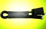 SURFBOARD LEASH 11FT COIL SUP STAND UP PADDLE BOARD