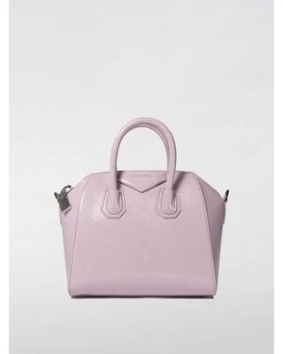 Givenchy Mini Antigona Patent Leather Satchel Women Violet Handbags