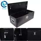 30" x13" x10" Black Aluminum Tool Box for Trailer Truck Pickup Truck Bed Storag