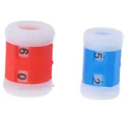 2Red +2Blue Plastic Knitting Needles Row Counter Lines Number Calculator Too- CR