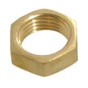 B&P Lamp 1/8F Heavy Brass Hexnut