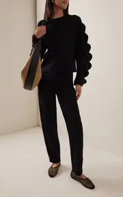 [Ulla Johnson] Asher Scalloped Tailored Knit Trouser