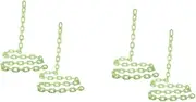 Cabilock 2sets Glow in The Dark Halloween Realistic Plastic Prop Decorations for 10m Length 2pcs*2