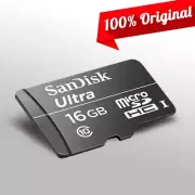 SanDisk Ultra 16GB MicroSD Memory Card Fast Class10 Camera Tablet Galaxy GoPro