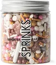 Sprinks Joyeux Noel Sprinkles 65g - Christmas Cake Sprinkles | Edible Cake Decorations | Cake Decorating Sprinkles | Cupcake Sprinkles | Dessert Sprinkles | Holiday Baking Decor | Festive Sprinkles