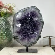 Natural Large Deep Purple Amethyst Geode, Uruguayan Amethyst. AWS0510