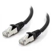 [C6A-02-Black-SH] 2m Black 10G Shielded CAT6A LSZH Network Cable