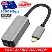 USB C to RJ45 Ethernet Adapter Thunderbolt 3 to Gigabit 1000Mbps Network for Mac