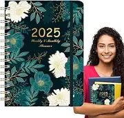 2025 Calendar Book | Daily Appointment Book JAN 2025 - DEC 2025,A5 Appointment Planner, 2025 Weekly Appointment Book for Women Teen Girls