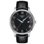 【TISSOT 天梭 官方授權】TRADITION系列 經典簡約大三針腕錶 禮物推薦 送禮首選(T0636101605800)