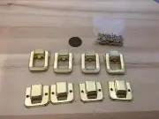 4 Pieces - Gold style hasp small box hardware lock latch latches catches C23