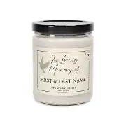 In Memory of personalized candle Sympathy Gift Candle