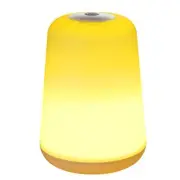 Bedside Table Lamp,Night Light for Kids, LED Desk Lamp,1W LED,White,ABS+PS, 3.4