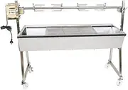 FC Large 1.2m Stainless 30kg Minion Spit Roaster Rotisserie Charcoal BBQ Grill