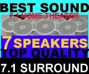 (7-PACK) 7.1 HOME THEATER CEILING SPEAKERS - 8" TOP-OF-THE-LINE SYSTEM (7X)
