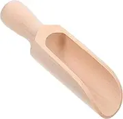 MOLUCKFU Beech Wooden Salt Spoon Household Tea Scoops Kitchen Spice Spoons Small Scoop Kitchen Supplies