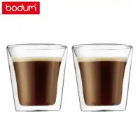 在飛比找momo購物網優惠-【Bodum】CANTEEN 雙層玻璃杯兩件組 100cc-