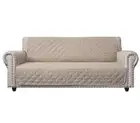 100% Waterproof Sofa Cover with Side Pockets Quilted Furniture Protector Sofa...
