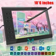 Digital Graphic Drawing Tablet w/ Battery-free Pen for Mac, Windows PC & Android
