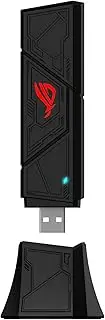 ASUS ROG USB-BE92 BE6500 Tri-Band WiFi 7 USB Adapter (6GHz Band, Supports 4096-QAM, Multi-Link Operation, Compatible with Type A and C, WPA3 Network Security)