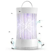 Portable USB Electronic Rechargeable Mosquito Fly Killer Lamp/Bug Zapper for Summer Trip,Outdoor Camping,Patio,Home(White)