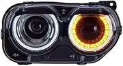 Headlight Assembly Compatible WithDodge Challenger 2015-2019 LED Daytime Running Light LED Turn Signal Xenon Low Beam High Beam