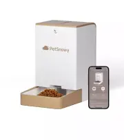 PetSnowy Snow+ Automatic Cat Feeder, Wi-Fi Enabled Automatic Cat Food Dispens...