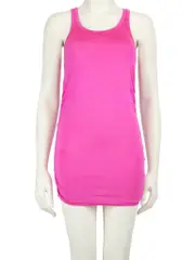 Fuchsia Silk Ruched Mini Dress