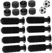 ibasenice 1 Set Sturdy Foosball Accessories Kit Replacement Grips End Caps and Soccer Balls for Enhanced Playability and Compatibility with Various Foosball Tables