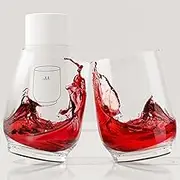 Live Levore Unbreakable Tritan Plastic Wine Glasses (Set of 2), 15oz Shatterproof Stemless Wine Tumblers for Red & White Wine, Cocktails, Juice, Ideal for Gifts, Beach, Parties, and Home Use (Black)
