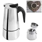 9 Cup Stovetop Coffee Maker Italian Espresso Stainless Steel Mocha Pot Cafeteria