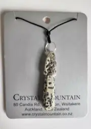 Crystal Mountain Dalmation Stone Pendant New Zealand