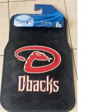 New 2pc MLB Arizona Diamondbacks Front Mat Set Rubber Vinyl Auto (for: Honda Civic)