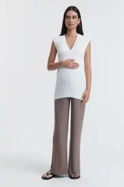 Wool Blend Pant (Chocolate)