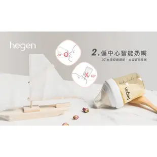 【hegen】金色奇蹟PPSU多功能方圓型寬口奶瓶 150ml 防脹氣 擬乳奶嘴 0-3M適用 新生兒奶瓶｜卡多摩