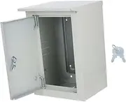 TEHAUX Aluminum Outdoor Distribution Box Weatherproof Electrical Enclosure Easy Install Metal Cabinet Circuit Management