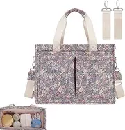 Pram Organiser, Stroller Storage Bag, Nappy Caddy Organiser, Lightweight Traction Changing Bag, Travel Mart Bag, Portable Nappy Organiser for Most Pushchairs