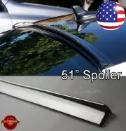 51" Flexy Semi Gloss Black Rear Diffuser Window Roof Trunk Spoiler Lip For Mini