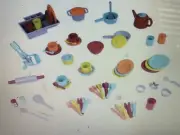 Battat - Deluxe Kitchen - Pretend Play Accessory Toy Set (71 Pieces) - New
