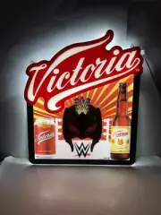 Victoria Beer LED Lit Bar Sign Lucha Libra Mask Motion Sign New In Box 22 X 1 8