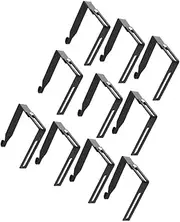 TOPPERFUN Cubicle Hooks Iron Hanging Hooks 10 Pack Adjustable Door Hangers Partition Hangers for Home
