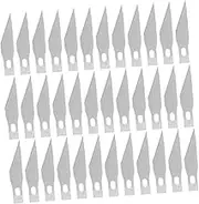 TEHAUX Craft Cutting Tools Steel Blades 100/box Fix-Blade Knife Replacement for Set DIY Accessories